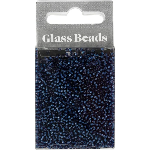 Rocailles, Glass Beads 1.7 mm Dark blue