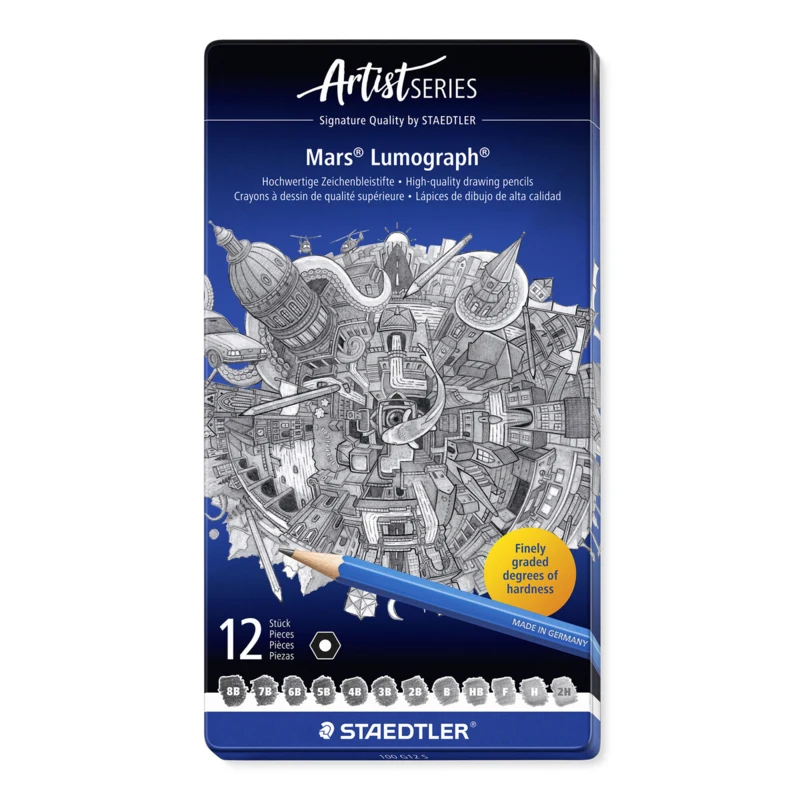 STAEDTLER Mars Lumograph Pencils, 12 pcs – Main picture closed