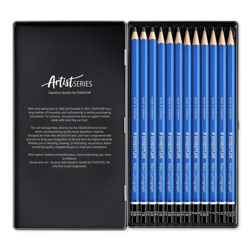 STAEDTLER Mars Lumograph Pencils, 12 pcs – Main picture open