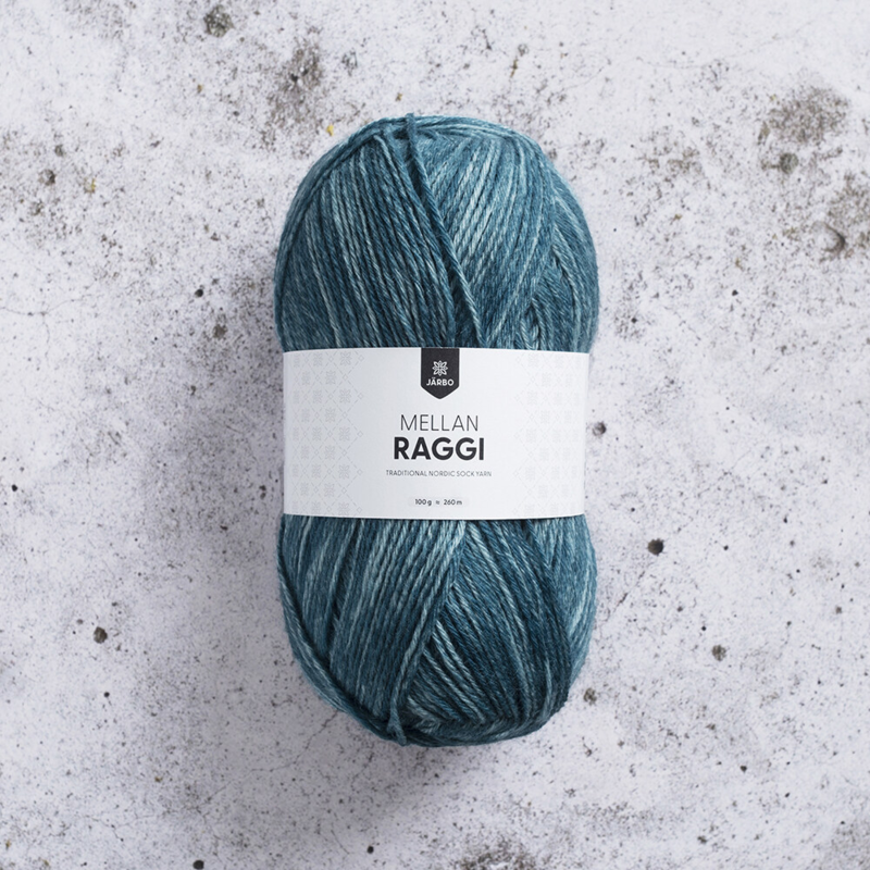 Järbo Mellanraggi 100g 28219 Aqua Denim