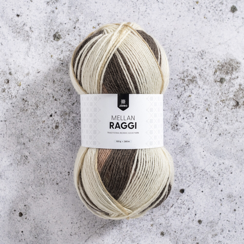 Järbo Mellanraggi 100g 28417 Gradient Beige