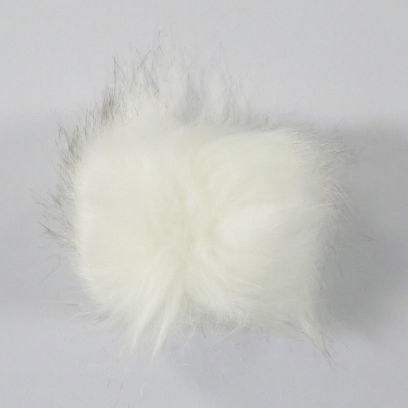 Pompom Acrylic, 12 cm White