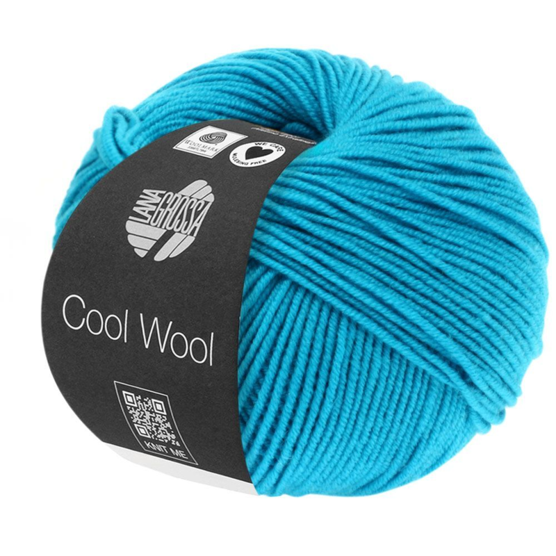 Lana Grossa Cool Wool 502 Turquoise blue