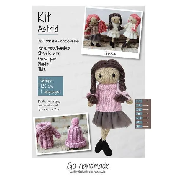 Go Handmade knitting kit Astrid