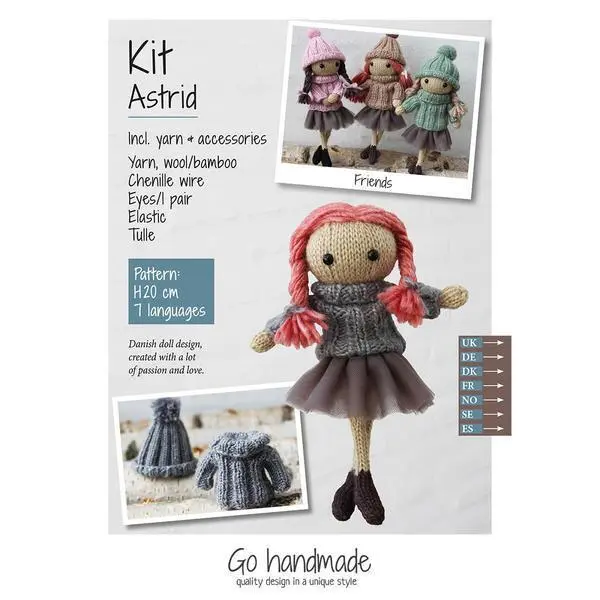 Go Handmade knitting kit Astrid