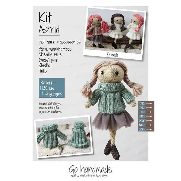 Go Handmade knitting kit Astrid