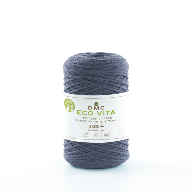 DMC Eco Vita 4 Yarn Unicolor 77 Denim blue