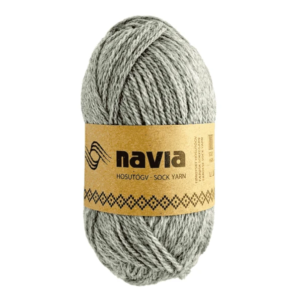 Navia Sock Yarn 502 Light gray