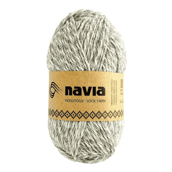 Navia Sock Yarn 513 Mottled light gray