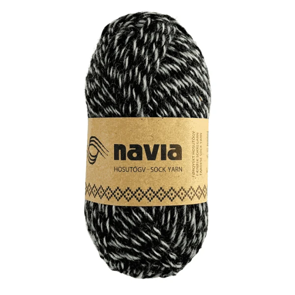 Navia Sock Yarn 515 Mottled dark / light