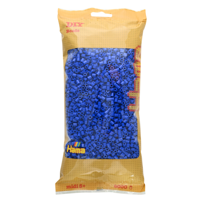 Hama Midi Beads, Solid colour, 6000 pcs 205-08 Blue