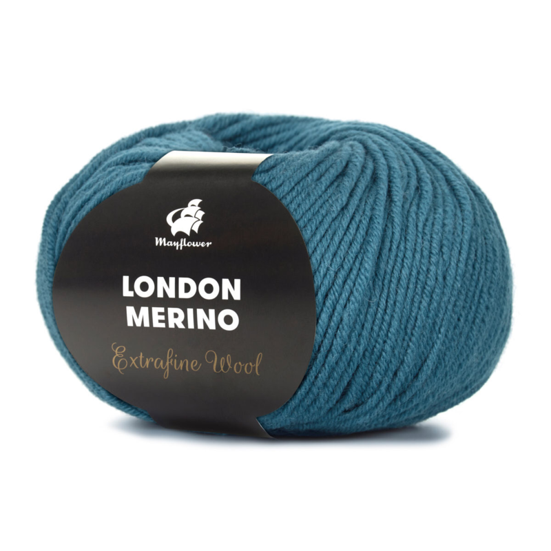 Mayflower London Merino 022 Petroleum blue