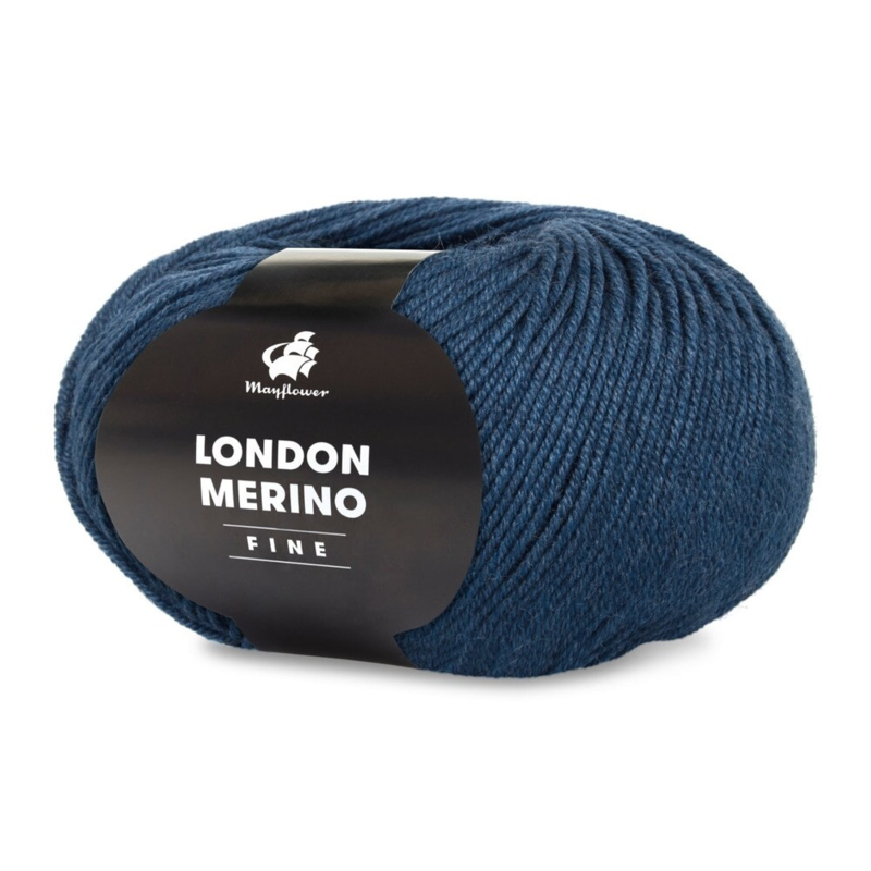 Mayflower London Merino Fine 032 Dark jeans blue