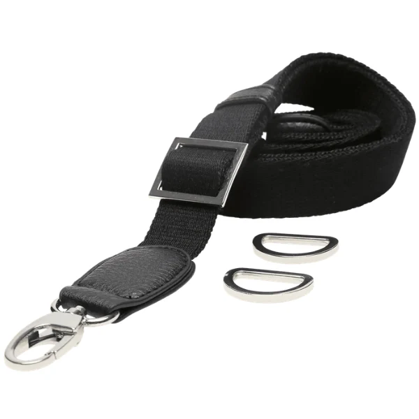 Go Handmade Bag Shoulder Strap, 85-125 cm (33.46-49.21 in) 22290 Black/silver