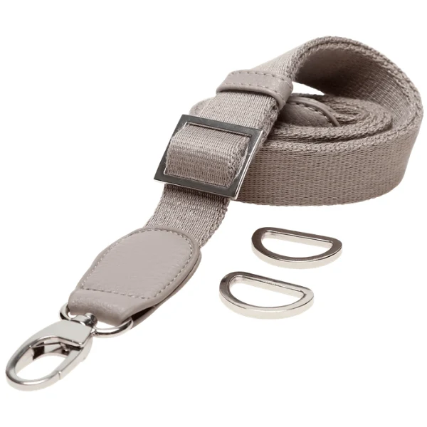Go Handmade Bag Shoulder Strap, 85-125 cm (33.46-49.21 in) 22294 Beige/silver