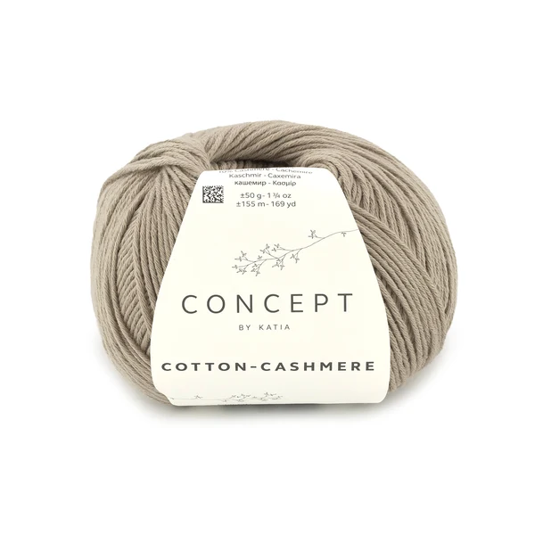 Katia Cotton-Cashmere 91 Grey beige