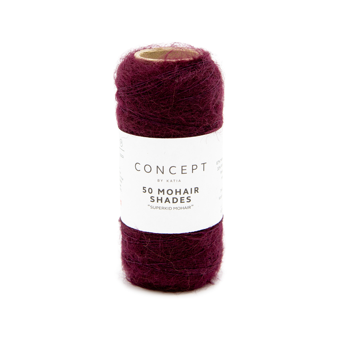 Katia 50 Mohair Shades 40 Burgundy