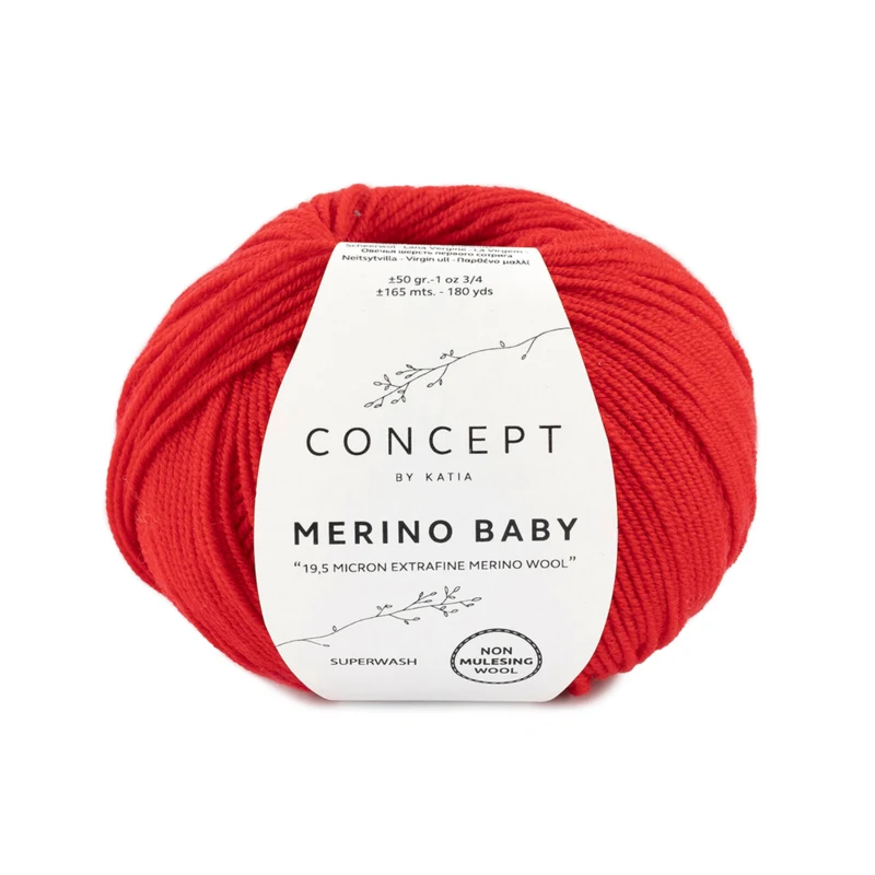 Katia Concept Merino Baby 004 Red