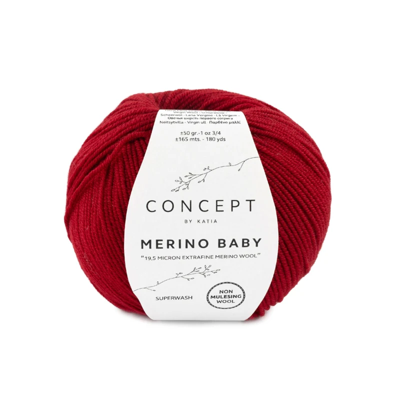 Katia Concept Merino Baby 050 Maroon