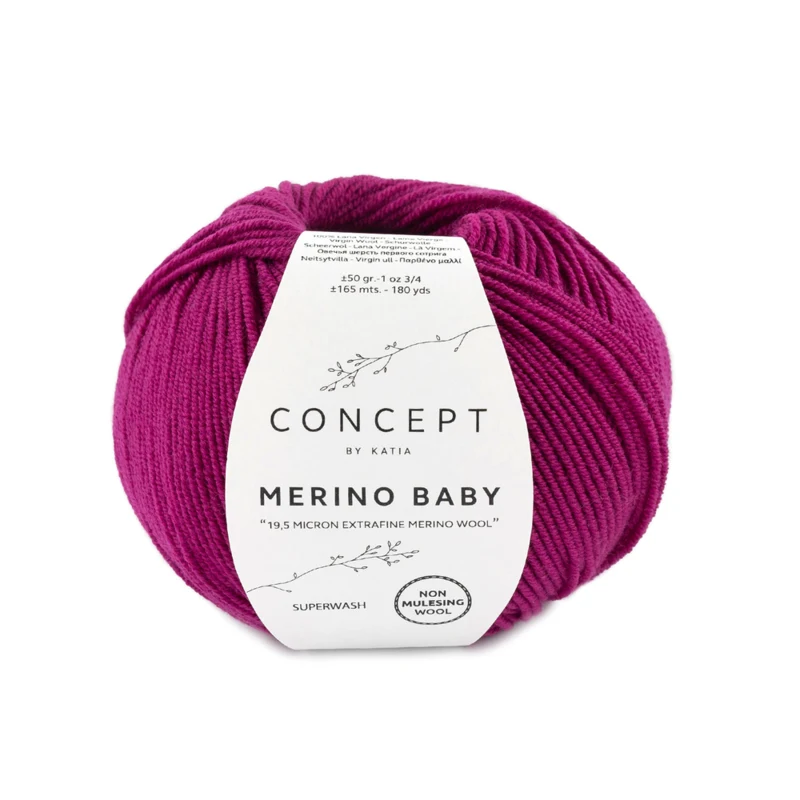 Katia Concept Merino Baby 061 Dark fuchsia