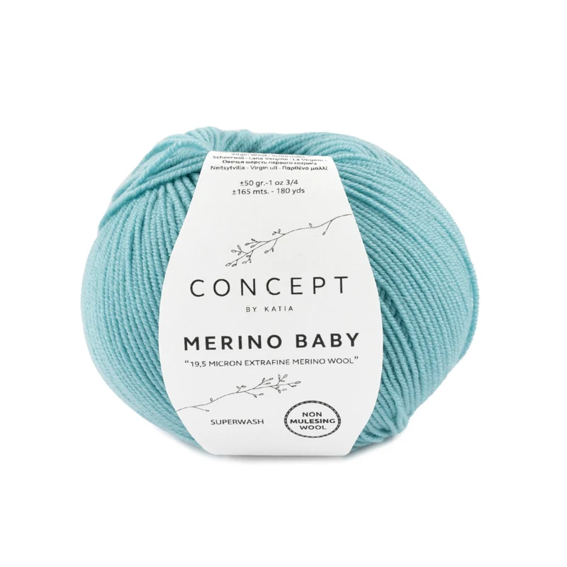 Katia Concept Merino Baby 074 Light turquoise