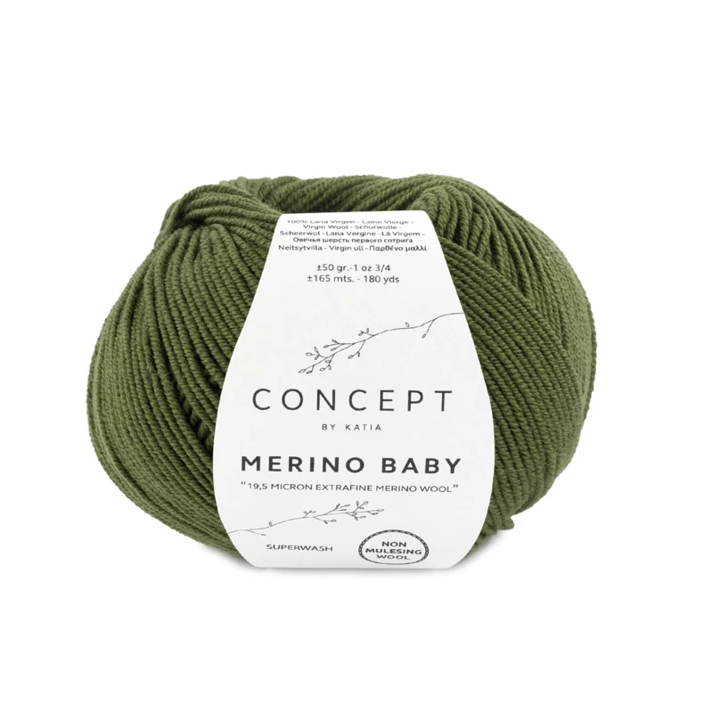 Katia Concept  Merino Baby 026 Dark green