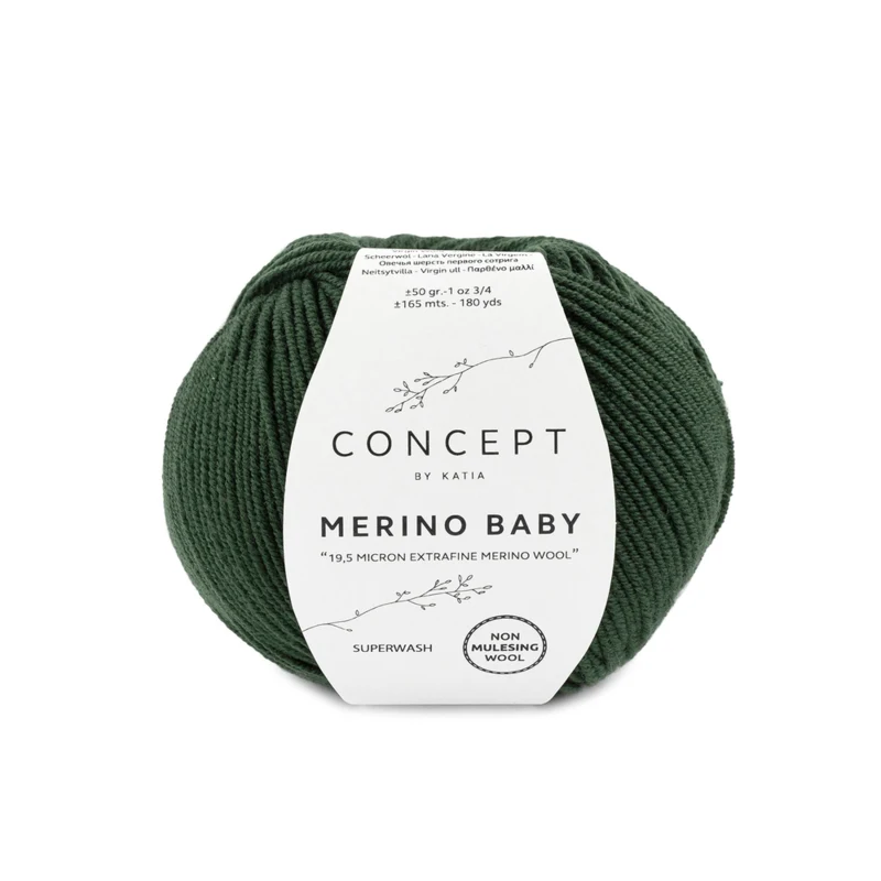 Katia Concept Merino Baby 085 Dark green