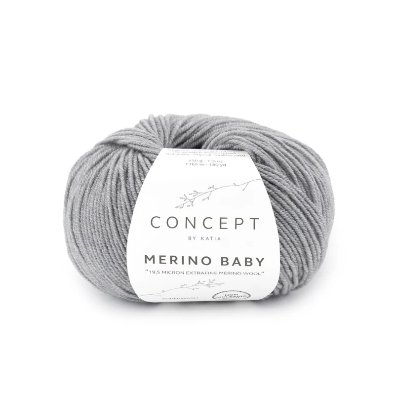 Katia Concept Merino Baby 161 Medium grey