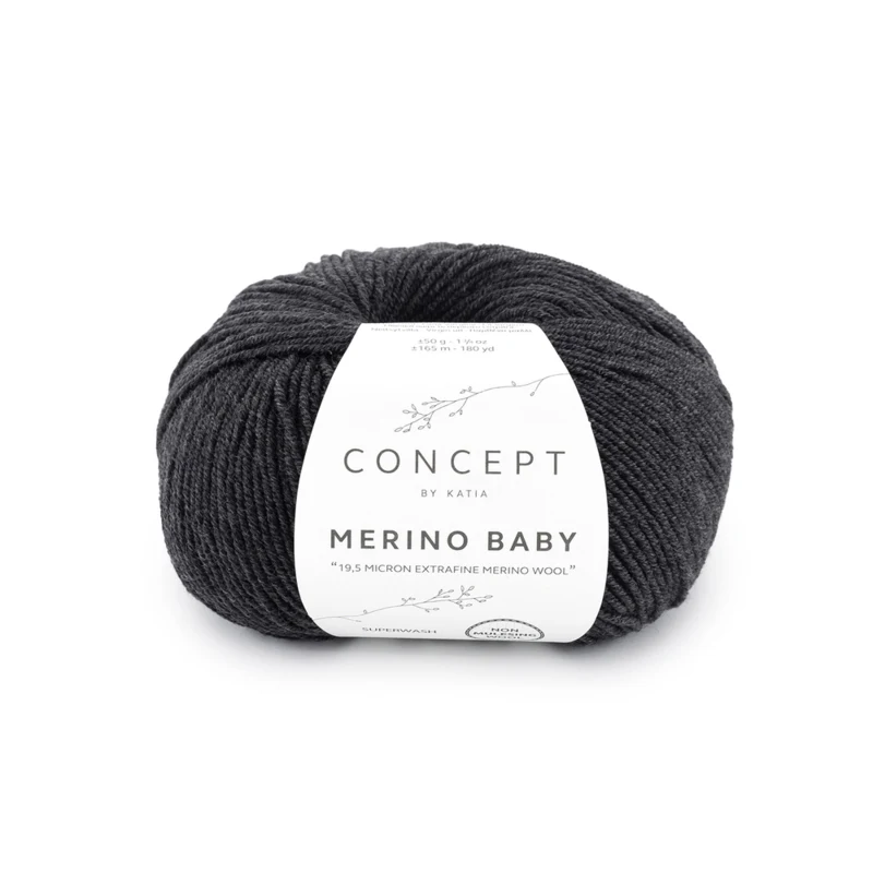 Katia Concept Merino Baby 162 Dark grey