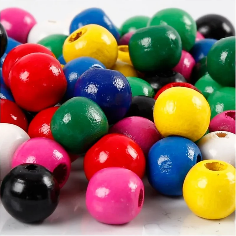 Wooden Bead Asstd. Colors