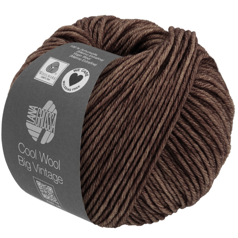 Lana Grossa Cool Wool Big Vintage 84 Dark Brown