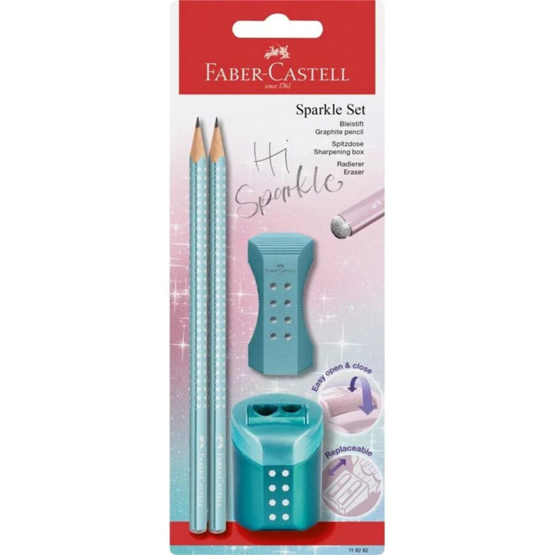 Faber-Castell, Sparkle pencil set, assorted colors Ocean metallic