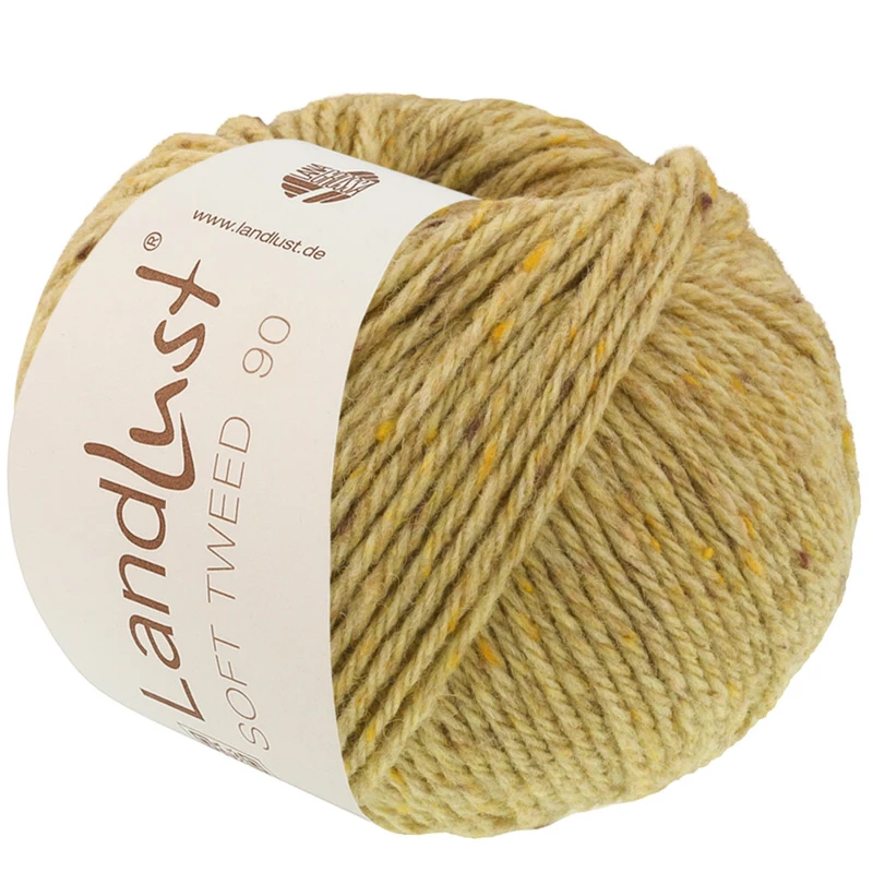 Lana Grossa Landlust Soft Tweed 90 35 Sage green heathered