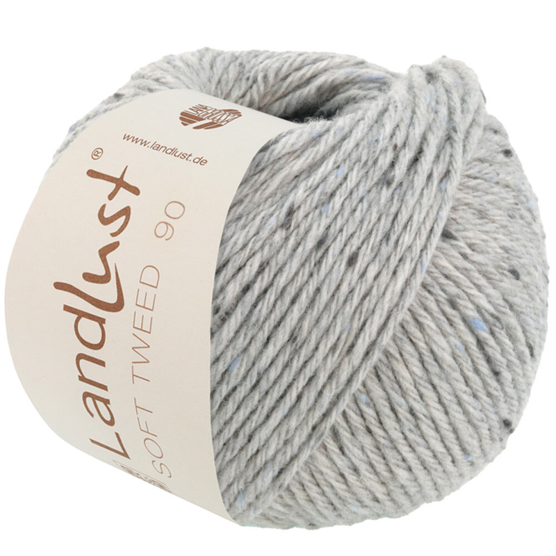 Lana Grossa Landlust Soft Tweed 90 17 Light Gray Heathered