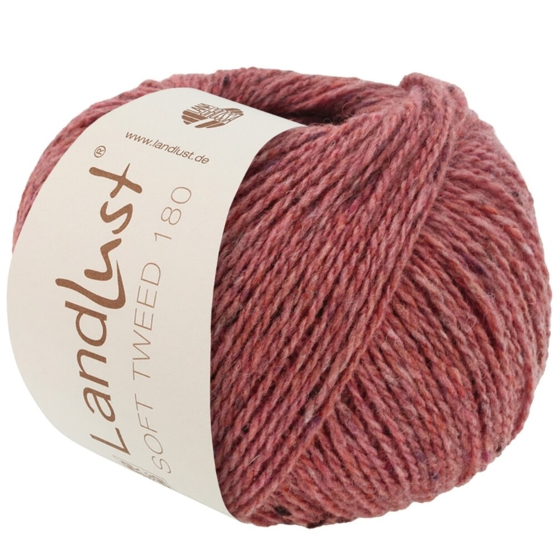 Lana Grossa Landlust Soft Tweed 180 128 Old rose heathered
