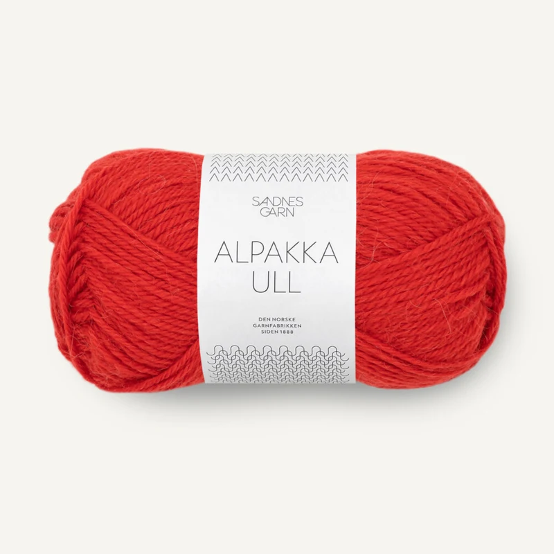Sandnes Alpakka Ull 4018 Scarlet Red