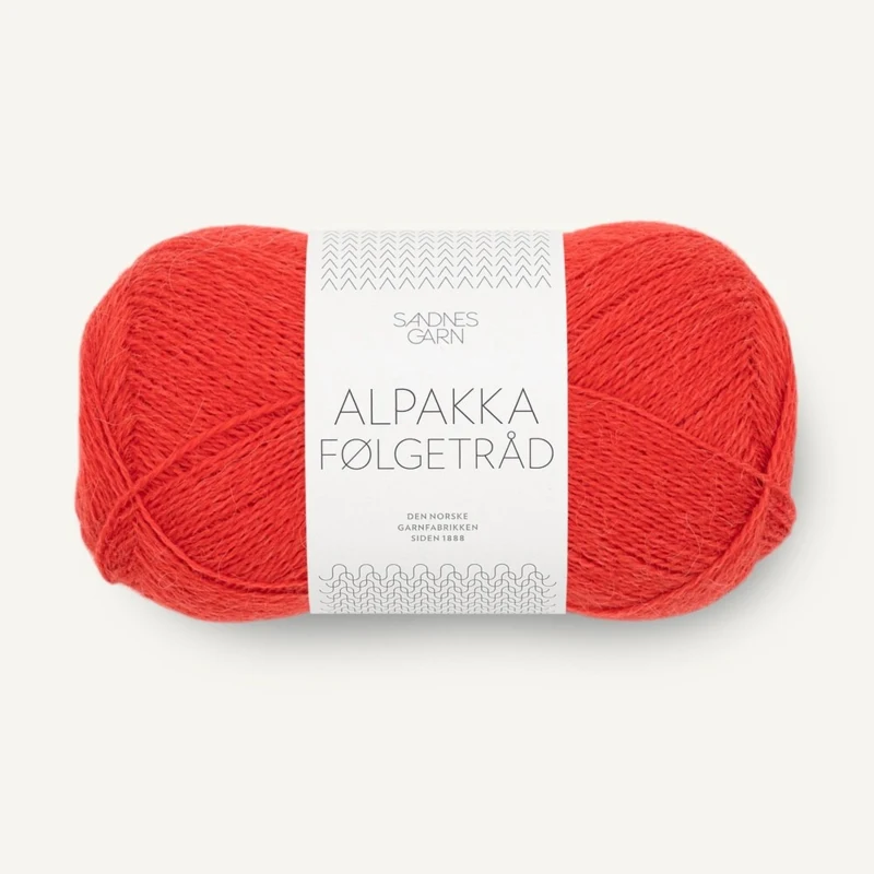 Sandnes Alpakka Følgetråd 4018 Scarlet Red