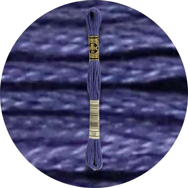 Mouliné Spécial 25, Blue/Purple 0032