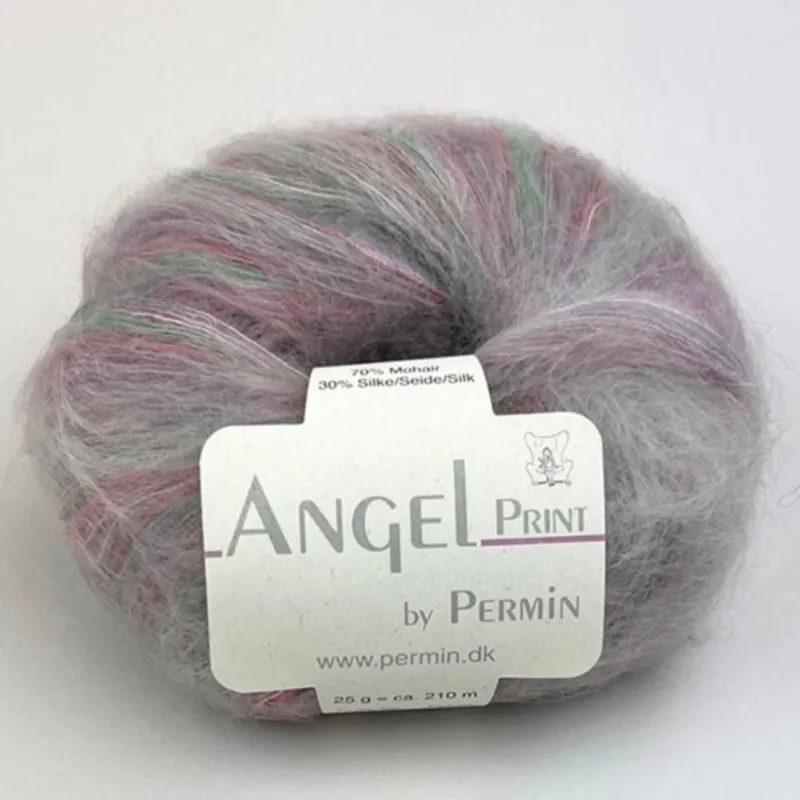 Permin Angel Print 71 Hollyhocks
