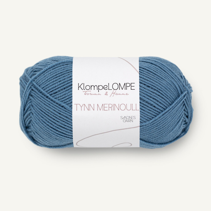 Sandnes KlompeLompe Tynn Merinoull 6033 Jeans Blue