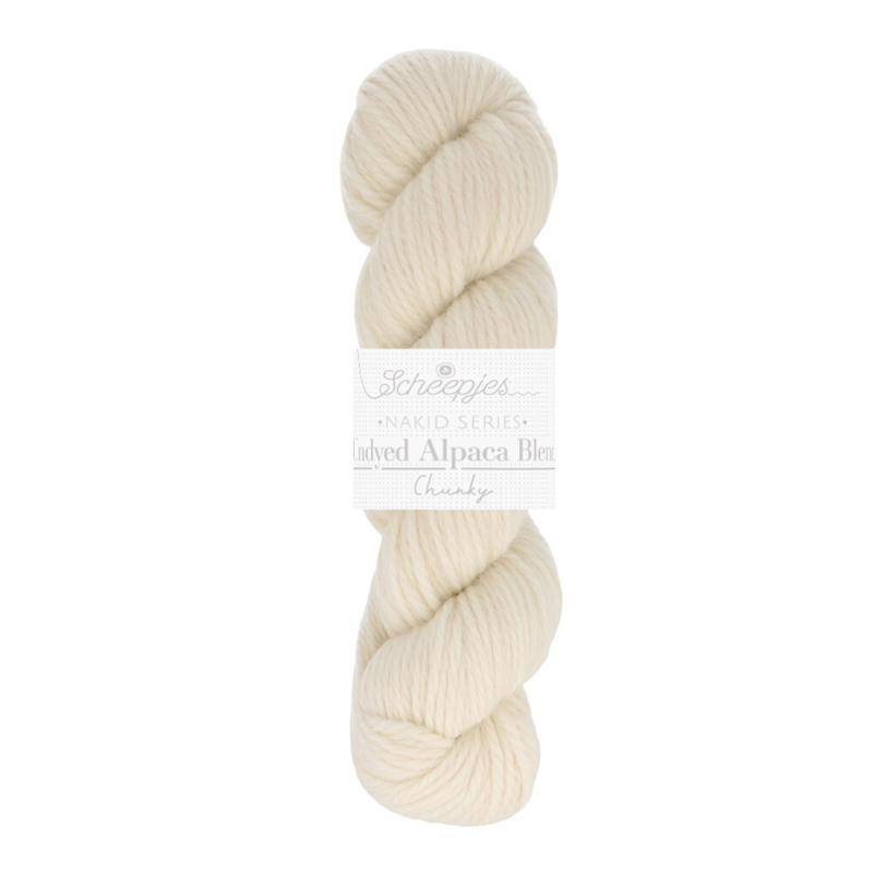 Scheepjes Nakid Series Undyed Alpaca Blend 100g 005 Chunky