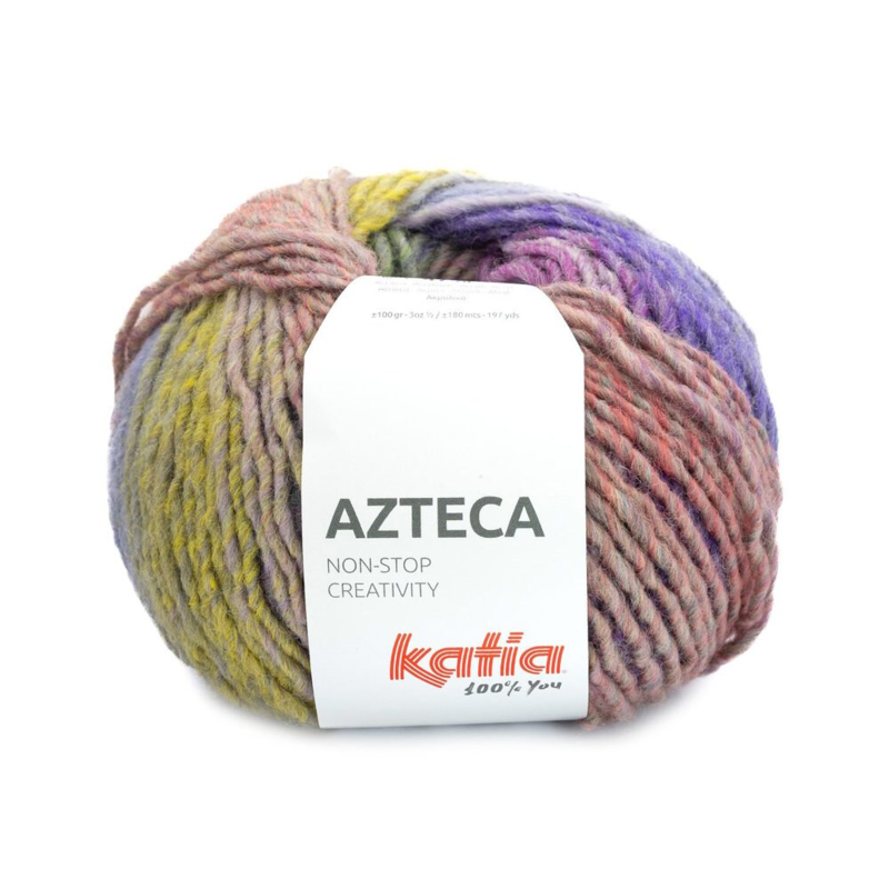 Katia Azteca 92 Purple-green-ochre yellow