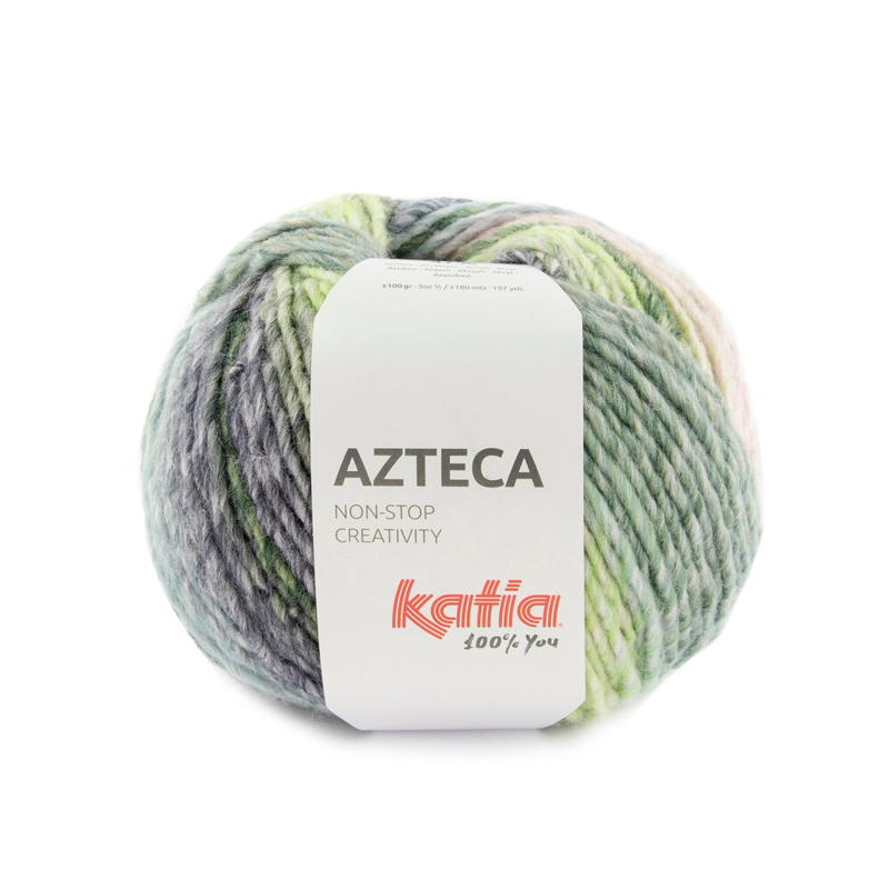 Katia Azteca 79 Emerald green-lilac