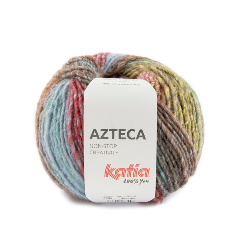 Katia Azteca 83 Light yellow-red-green