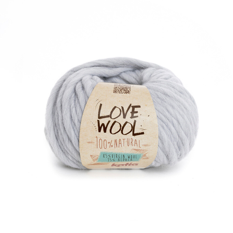 Katia Love Wool 105 Light pearl gray