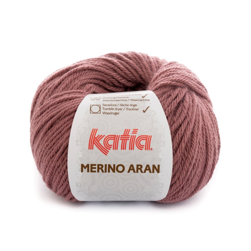 Katia Merino Aran 084 Very Dark Pink