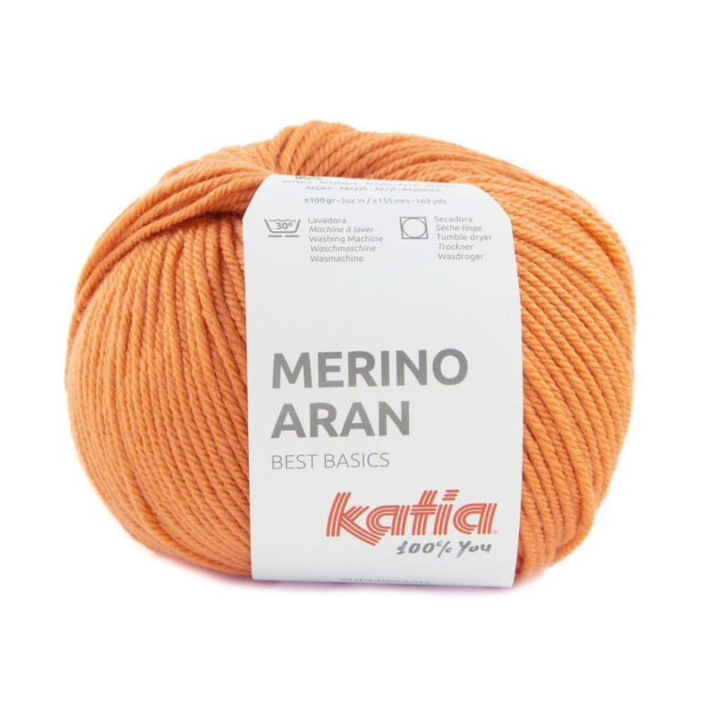 Katia Merino Aran 096 Pastel Orange