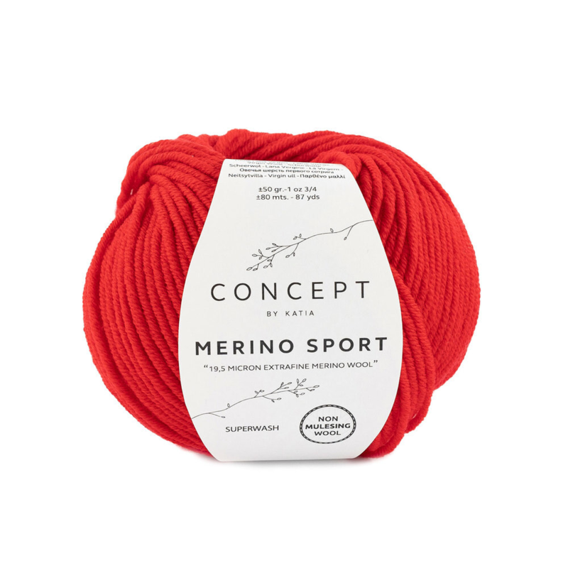 Katia Concept Merino Sport 004 Red