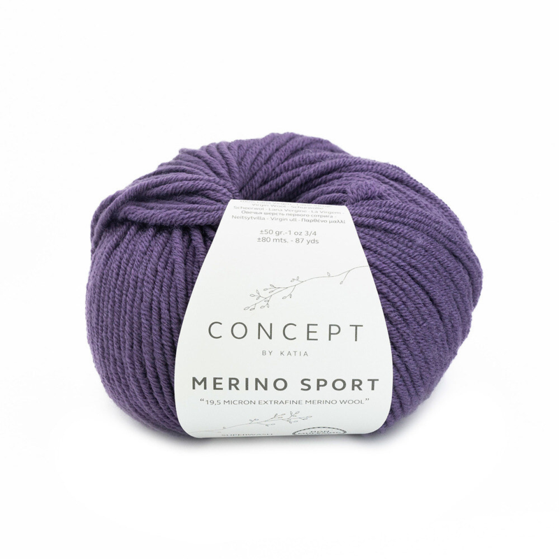 Katia Concept Merino Sport 071 Dark violet