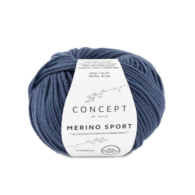 Katia Concept Merino Sport 012 Deep Blue